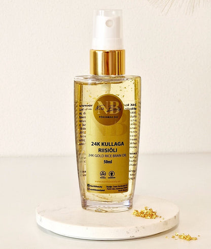 24K Gold Rice Oil, 50ml